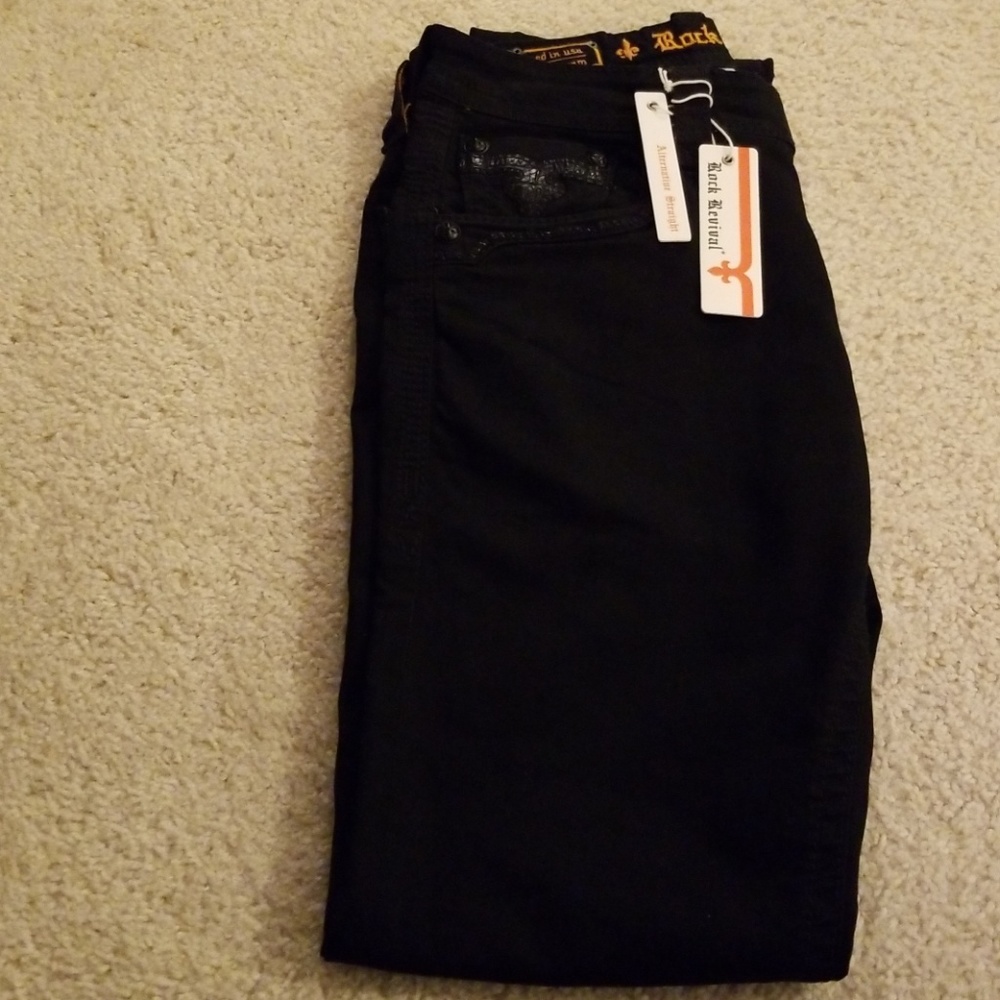 Rock Revival Black Jeans New